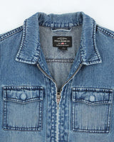 Vintage Y2K Women's Polo Jeans Dark Wash Denim Jacket - L