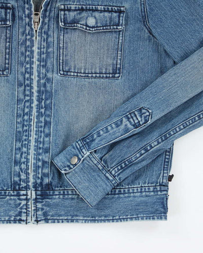 Vintage Y2K Women's Polo Jeans Dark Wash Denim Jacket - L