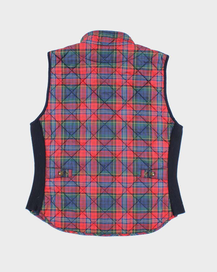 Vintage Women's Ralph Lauren Tartan Insulated Puffer Gilet - L