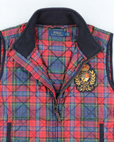 Vintage Women's Ralph Lauren Tartan Insulated Puffer Gilet - L