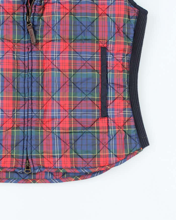 Vintage Women's Ralph Lauren Tartan Insulated Puffer Gilet - L