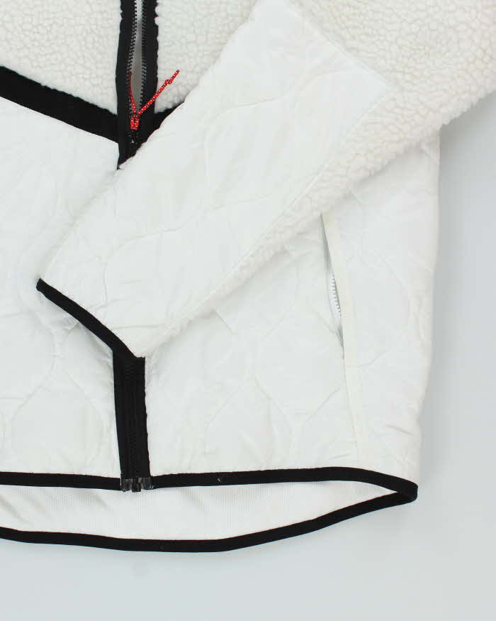 Vintage Women's Nike Fleece Lined Hooded Jacket - L