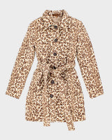Y2k 00s Brat Jean Leopard Print Jacket - XS