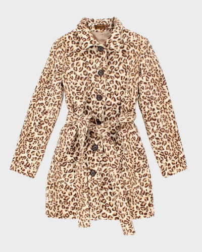 Y2k 00s Brat Jean Leopard Print Jacket - XS