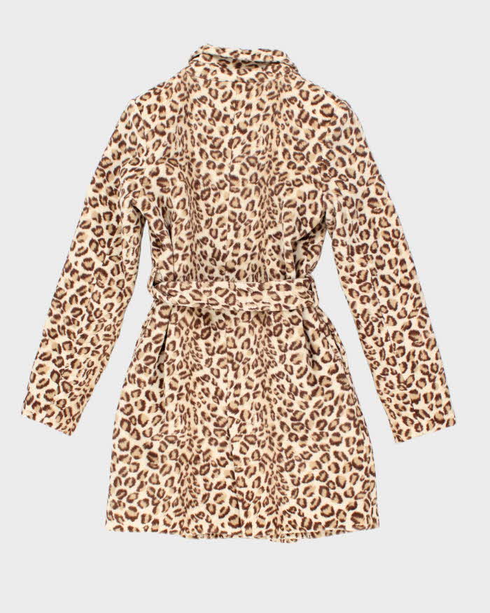 Y2k 00s Brat Jean Leopard Print Jacket - XS