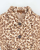 Y2k 00s Brat Jean Leopard Print Jacket - XS