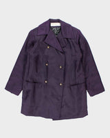 Nina Ricci Purple Waterproof Coat - L
