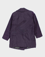 Nina Ricci Purple Waterproof Coat - L