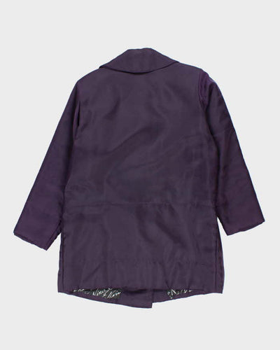 Nina Ricci Purple Waterproof Coat - L