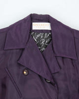 Nina Ricci Purple Waterproof Coat - L
