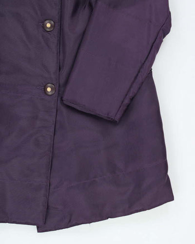 Nina Ricci Purple Waterproof Coat - L