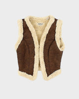 Y2k 00s Miss Sixty Killah Faux Suede Fur Lined Gillet - XS