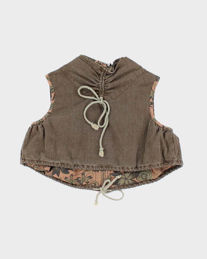Y2k 00s Solo Jeans Corduroy Gillet - L