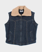 Y2k 00s Snazzle Denim Gillet - M