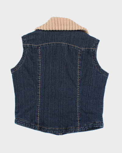 Y2k 00s Snazzle Denim Gillet - M