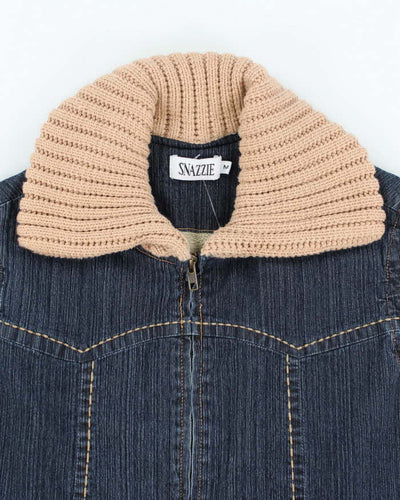 Y2k 00s Snazzle Denim Gillet - M