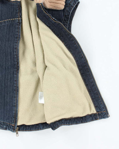Y2k 00s Snazzle Denim Gillet - M