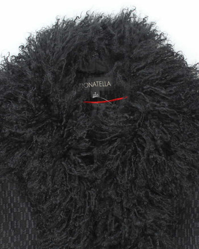 Vintage Donatella Wool & Faux Fur Jacket - M
