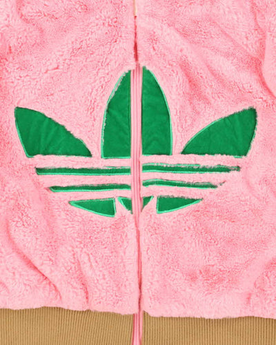 Adidas Pink Faux Fur Gillet - M