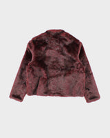 Y2k 00s Nanuk Red Faux Fur Jacket - L