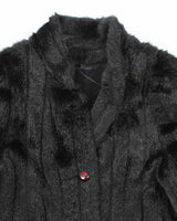 Vintage Image Black Faux Fur Coat - M