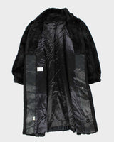 Vintage Image Black Faux Fur Coat - M