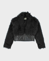 Y2k 00s 725 Originals Faux Fur Coat - M