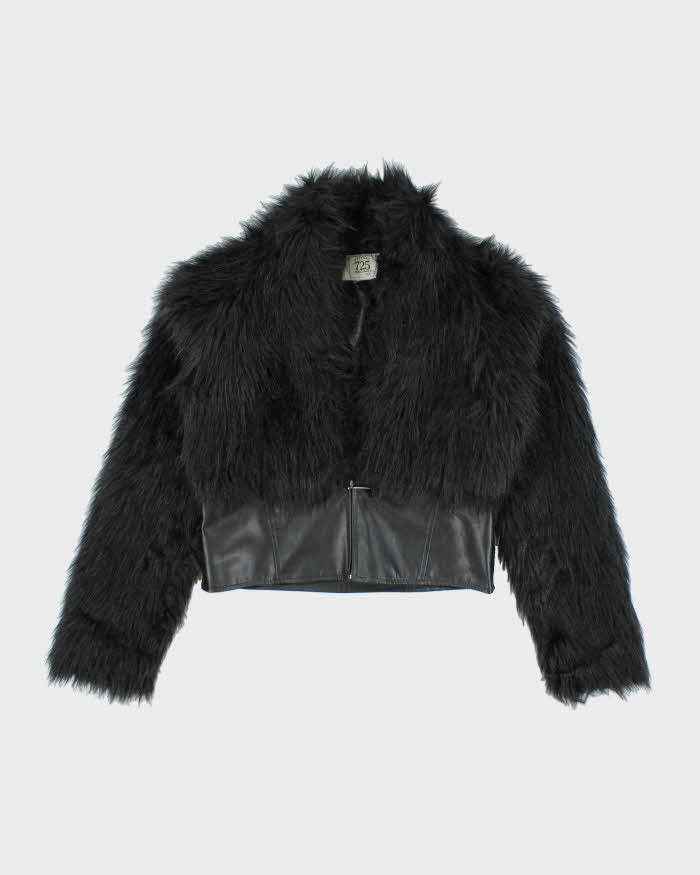Y2k 00s 725 Originals Faux Fur Coat - M