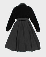 Vintage 40s Velvet Princess Coat