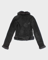 Vintage Y2k 00s Le Chateau Suede Jacket - XS