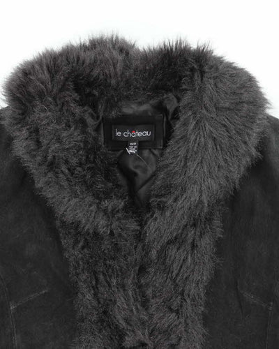 Vintage Y2k 00s Le Chateau Suede Jacket - XS