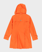 Michael Kors Orange Hooded Mac - XS