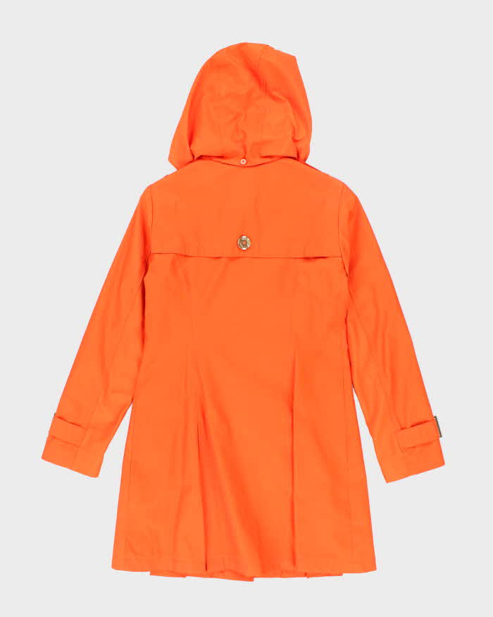 Michael Kors Orange Hooded Mac - XS