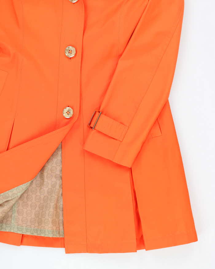 Michael Kors Orange Hooded Mac - XS