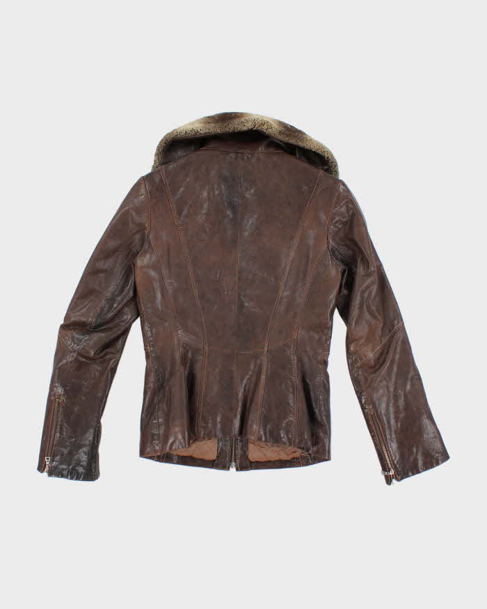 Vintage Danier Brown Leather Jacket - XS