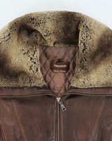 Vintage Danier Brown Leather Jacket - XS