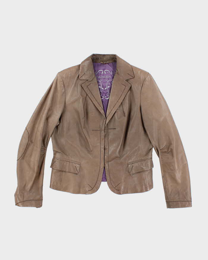 Vintage Danier Leather Blazer Jacket - XL