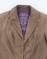 Vintage Danier Leather Blazer Jacket - XL