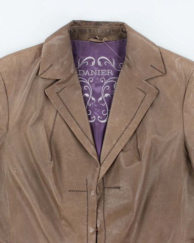 Vintage Danier Leather Blazer Jacket - XL