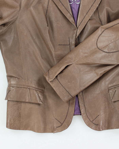 Vintage Danier Leather Blazer Jacket - XL