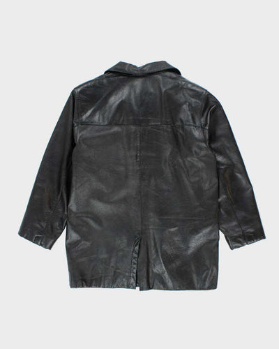 Vintage Women's Danier Button Up Leather Jacket - M