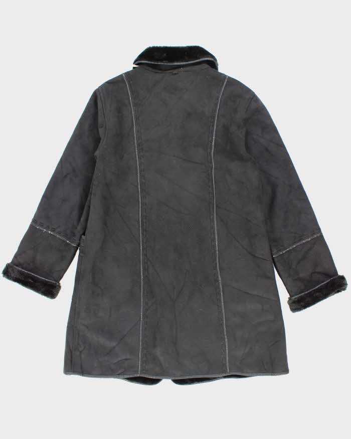 Vintage 90's Women's London Fog Heavyweight Lined Suede Jacket - S