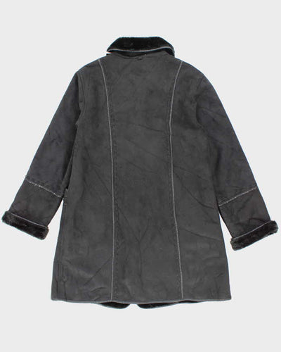 Vintage 90's Women's London Fog Heavyweight Lined Suede Jacket - S