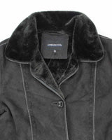 Vintage 90's Women's London Fog Heavyweight Lined Suede Jacket - S