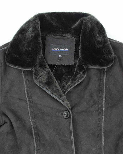 Vintage 90's Women's London Fog Heavyweight Lined Suede Jacket - S