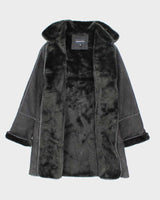 Vintage 90's Women's London Fog Heavyweight Lined Suede Jacket - S