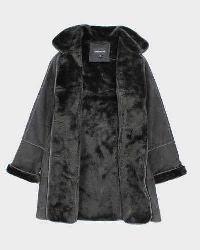 Vintage 90's Women's London Fog Heavyweight Lined Suede Jacket - S