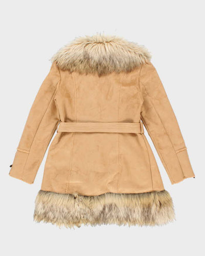 Vintage 90's Women's Bebe Faux Fur Insulated Jacket - M