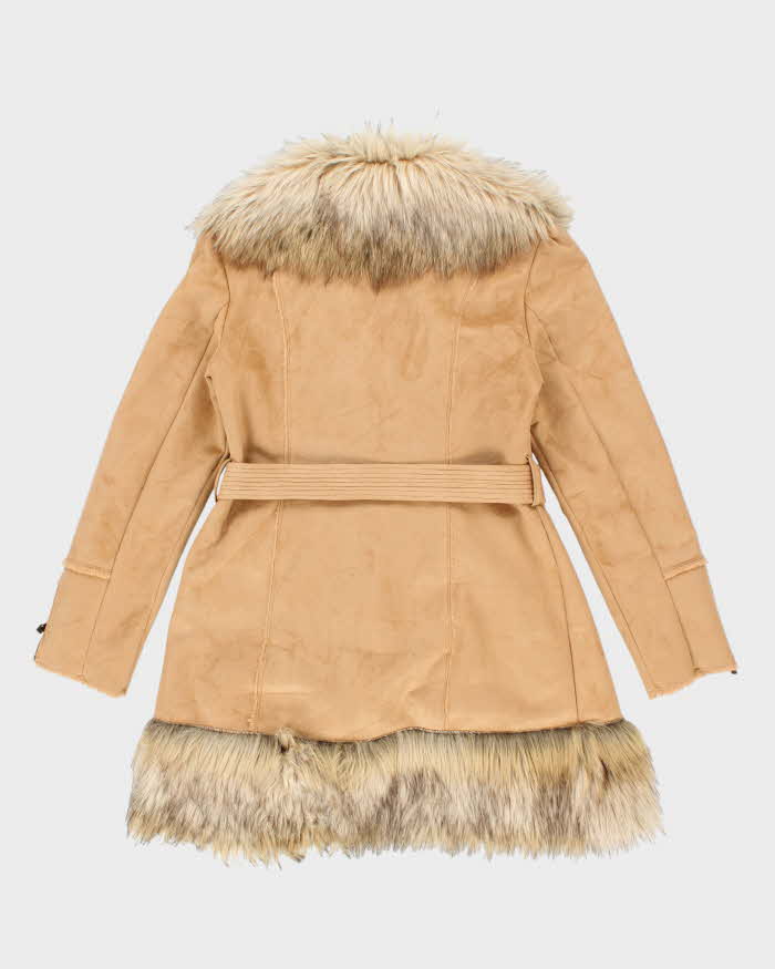 Vintage 90's Women's Bebe Faux Fur Insulated Jacket - M