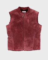 Vintage Y2k 00s Esprit Suede Gillet - L